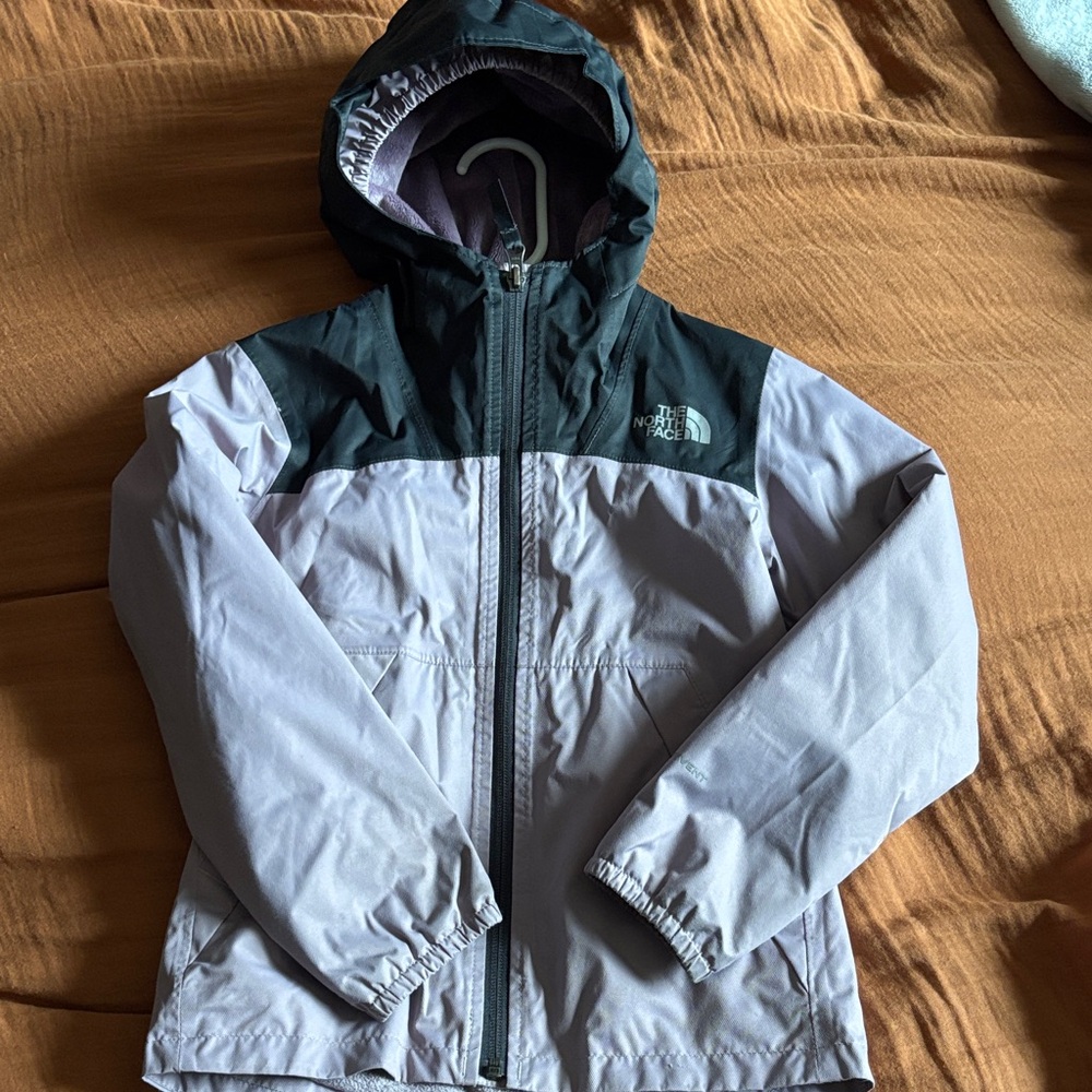 The North Face Black and White Hooded Jacket